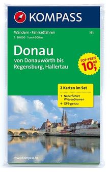 KOMPASS Wanderkarte 161 Donau - von Donauwörth bis Regensburg, MAIRDUMONT: KOMPASS-Wanderkarten