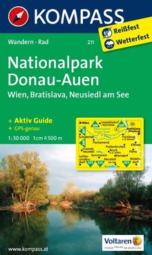 KOMPASS Wanderkarte Nationalpark Donau-Auen - Wien - Bratislava - Neusiedl am See, MAIRDUMONT: KOMPASS-Wanderkarten