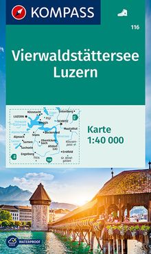 KOMPASS Wanderkarte 116 Vierwaldstätter See, Luzern, MAIRDUMONT: KOMPASS-Wanderkarten