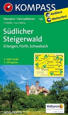 KOMPASS Wanderkarte Südlicher Steigerwald - Erlangen - Fürth - Schwabach, MAIRDUMONT: KOMPASS-Wanderkarten