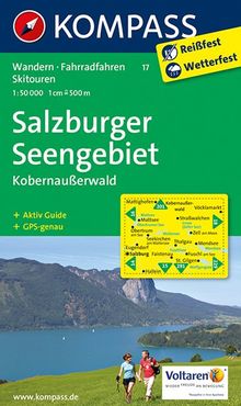 KOMPASS Wanderkarte 17 Salzburger Seengebiet - Kobernaußerwald, MAIRDUMONT: KOMPASS-Wanderkarten