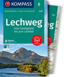 Lechweg, Vom Quellgebiet bis zum Lechfall, 8 Etappen, MAIRDUMONT: KOMPASS Wanderführer