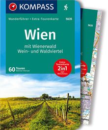 KOMPASS Wanderführer 5635 Wien mit Wienerwald, Wein- und Waldviertel, KOMPASS Wanderführer