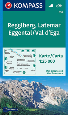KOMPASS Wanderkarte Regglberg, Latemar, Eggental, Val d'Ega, MAIRDUMONT: KOMPASS-Wanderkarten