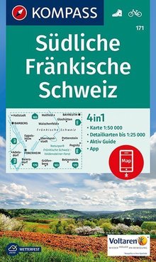 KOMPASS Wanderkarte Südliche Fränkische Schweiz, KOMPASS-Wanderkarten