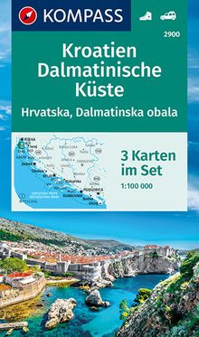 KOMPASS Wanderkarte 2900 Kroatien, Dalmatinische Küste, MAIRDUMONT: KOMPASS-Wanderkarten