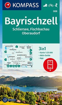 KOMPASS Wanderkarte Bayrischzell, Schliersee, Fischbachau, Oberaudorf, MAIRDUMONT: KOMPASS-Wanderkarten