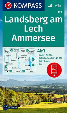 KOMPASS Wanderkarte Landsberg am Lech, Ammersee, MAIRDUMONT: KOMPASS-Wanderkarten