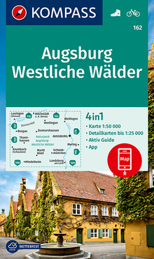 Augsburg, Westliche Wälder, KOMPASS-Wanderkarten