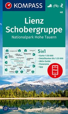 KOMPASS Wanderkarte 48 Lienz, Schobergruppe, Nationalpark Hohe Tauern, MAIRDUMONT: KOMPASS-Wanderkarten