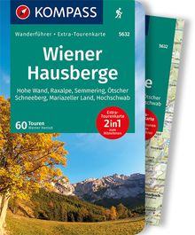 Wiener Hausberge, 60 Touren mit Extra-Tourenkarte, KOMPASS Wanderführer