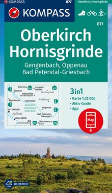 KOMPASS Wanderkarte 877 Oberkirch, Hornisgrinde, Gengenbach, Oppenau, Bad Peterstal-Griesbach 1:25000, KOMPASS-Wanderkarten