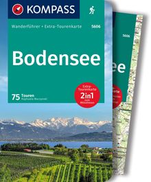 Bodensee, 75 Touren mit Extra-Tourenkarte, KOMPASS Wanderführer