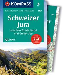 Schweizer Jura, 55 Touren mit Extra-Tourenkarte, MAIRDUMONT: KOMPASS Wanderführer