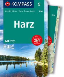 Harz, 60 Touren mit Extra-Tourenkarte, KOMPASS Wanderführer
