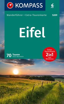 Eifel, 70 Touren mit Extra-Tourenkarte, KOMPASS Wanderführer
