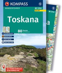 Toskana, 80 Touren mit Extra-Tourenkarte, MAIRDUMONT: KOMPASS Wanderführer