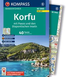 Korfu mit Paxos und den Diapontischen Inseln, 40 Touren mit Extra-Tourenkarte, MAIRDUMONT: KOMPASS Wanderführer