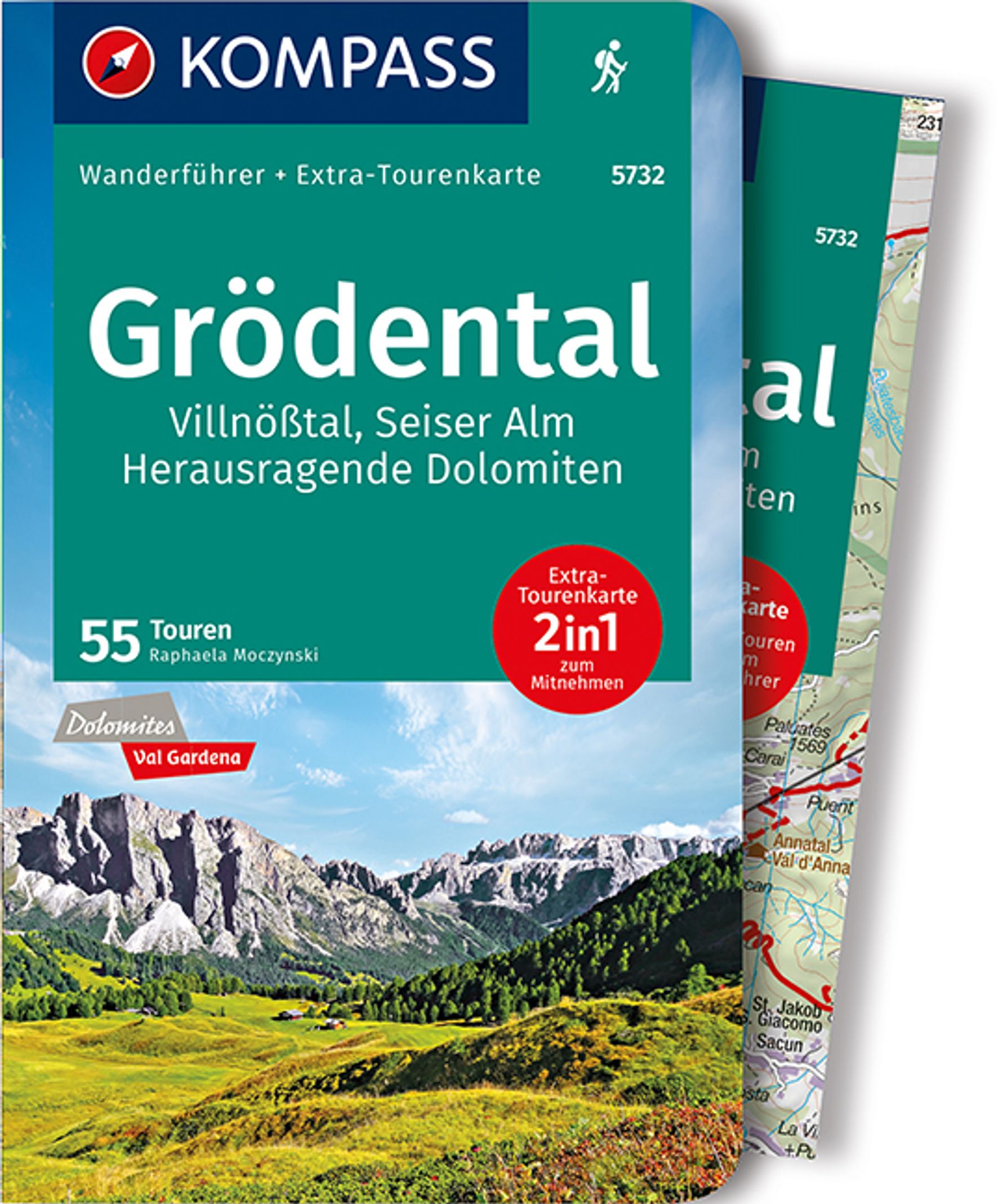 MAIRDUMONT Grödental, Villnößtal, Seiser Alm, Herausragende Dolomiten, 55 Touren