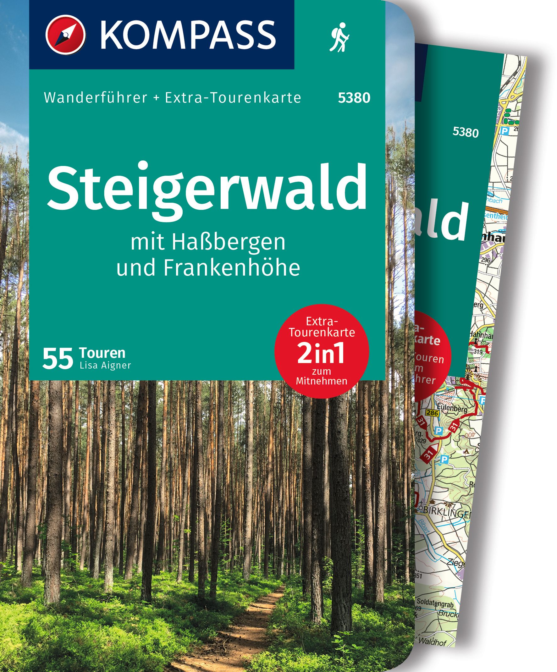 MAIRDUMONT Steigerwald mit Haßbergen und Frankenhöhe, 55 Touren mit Extra-Tourenkarte