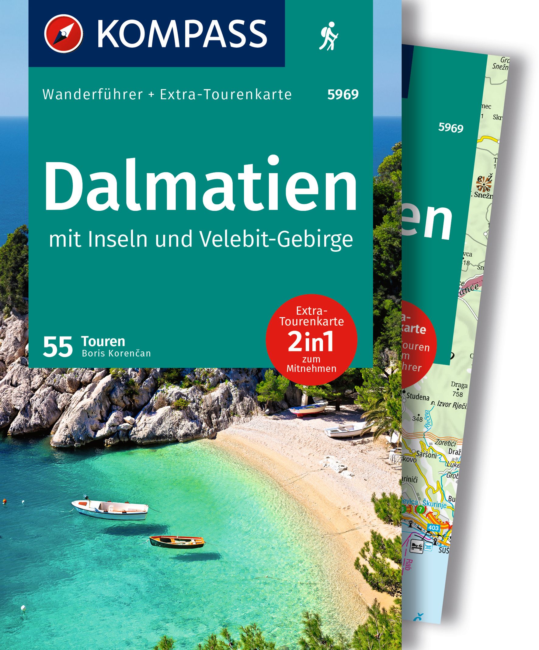 MAIRDUMONT Dalmatien mit Inseln, Velebit-Gebirge und Plitvicer Seen, 55 Touren mit Extra-Tourenkarte