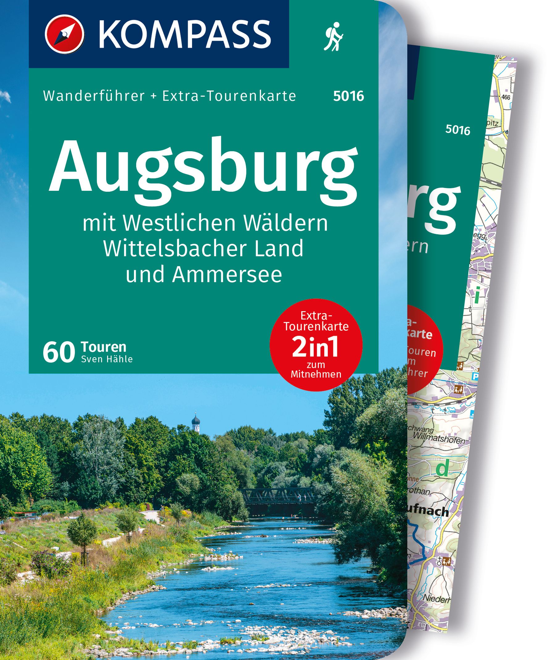 MAIRDUMONT Augsburg mit Westlichen Wäldern, Wittelsbacher Land und Ammersee, 60 Touren mit Extra-Tourenkarte