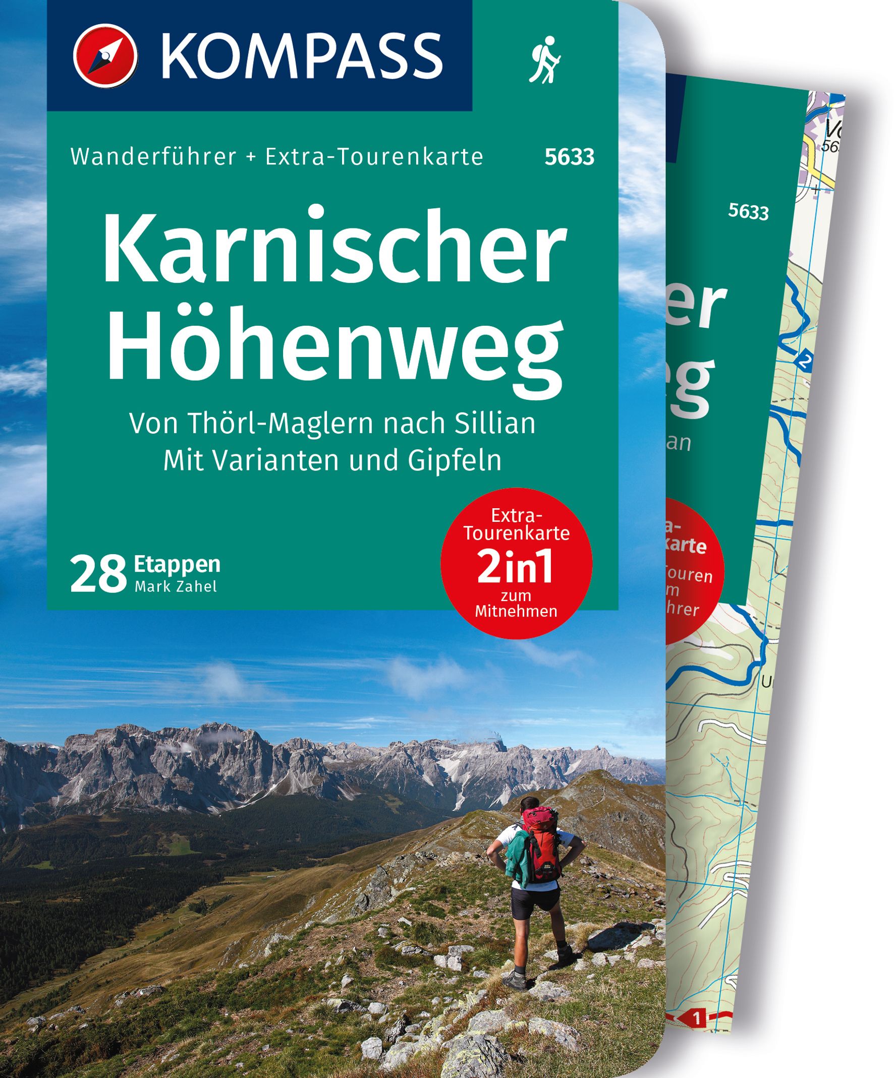 MAIRDUMONT Karnischer Höhenweg, Von Thörl-Maglern nach Sillian, Mit Varianten und Gipfeln, 28 Touren mit Extra-Tourenkarte