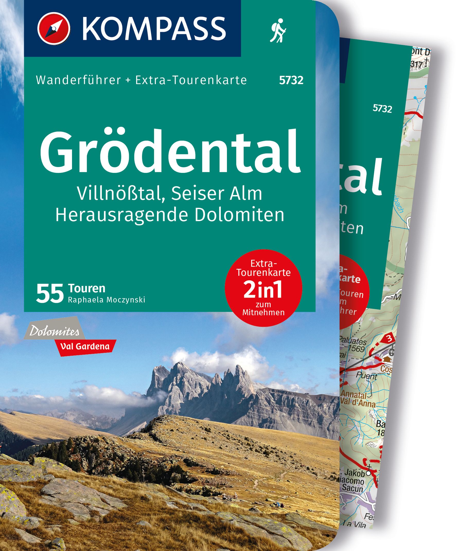 MAIRDUMONT Grödental, Villnößtal, Seiser Alm, Herausragende Dolomiten, 55 Touren mit Extra-Tourenkarte