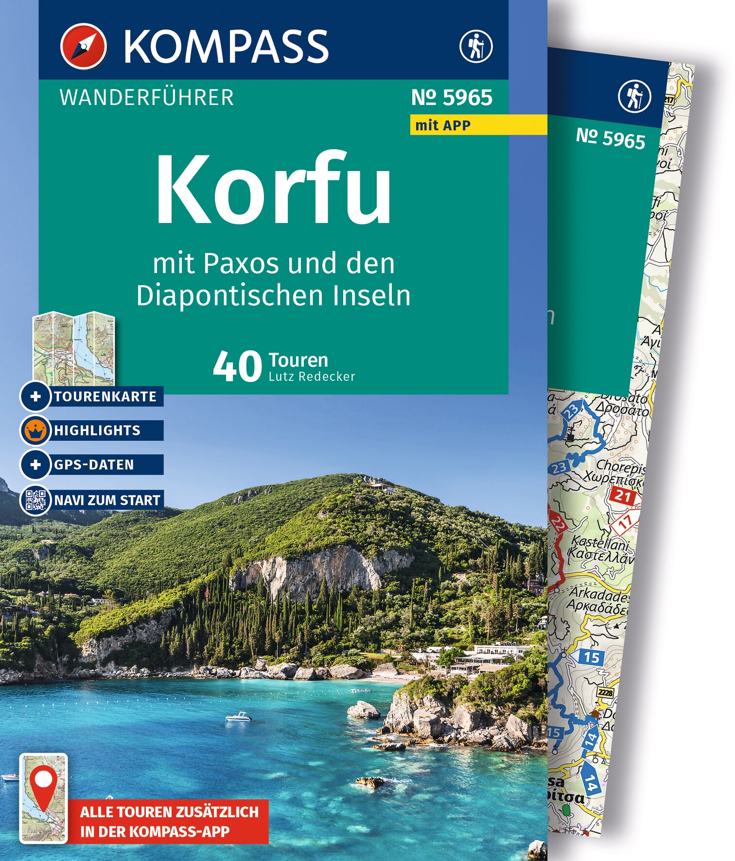 MAIRDUMONT Korfu mit Paxos und den Diapontischen Inseln, 40 Touren mit Extra-Tourenkarte